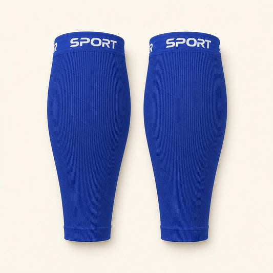 Physix Gear Calf Compression Sleeve, blue, studio photo